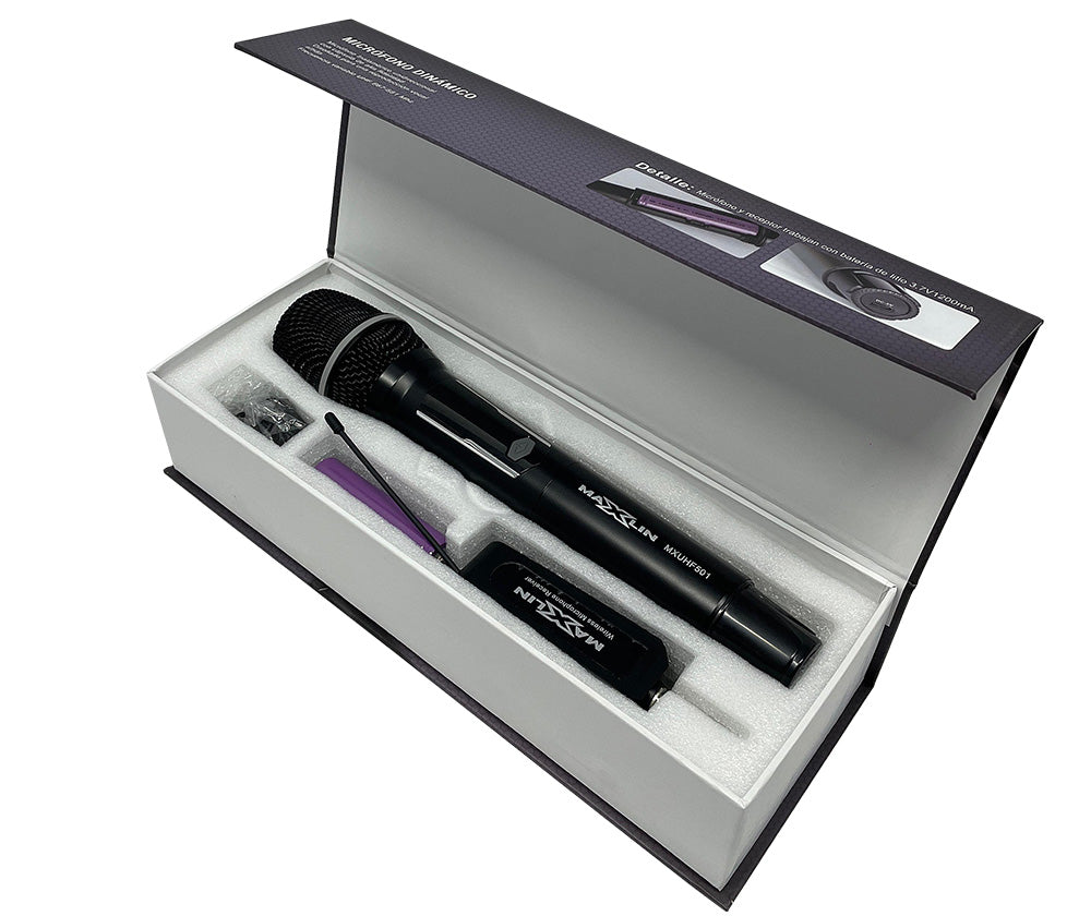 Micrófono Inalámbrico De Mano Maxlin MXUHF501