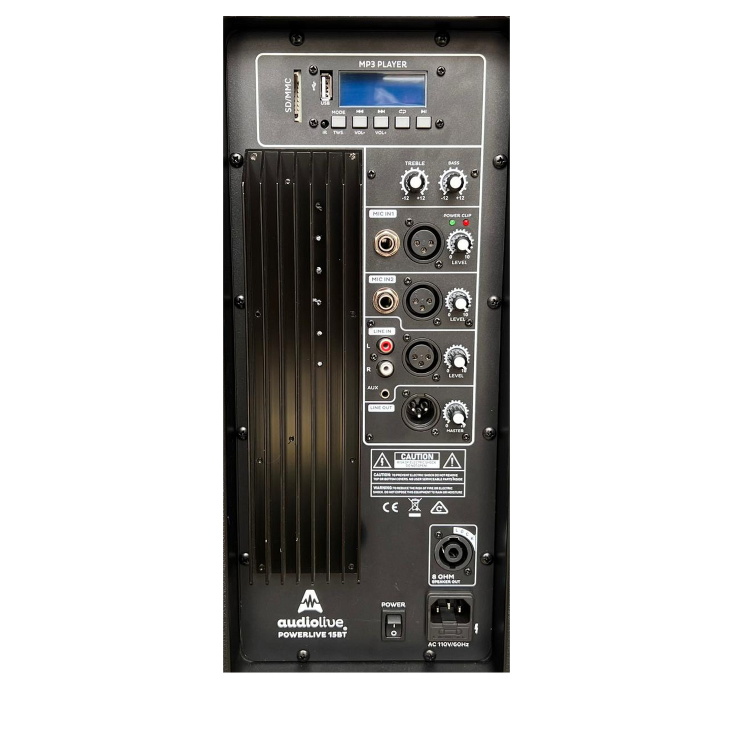 POWERLITE15BT CABINA AUDIO LIVE DE 15 PULGADAS