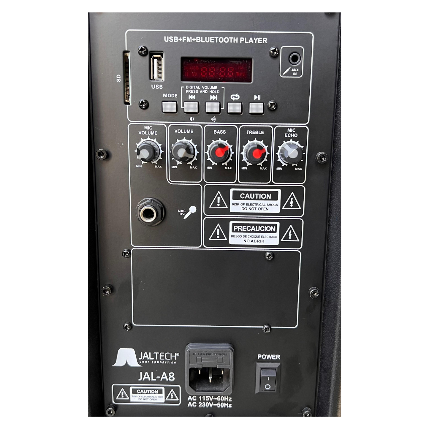 JAL-08 CABINA ACTIVA 8 PULGADAS JALTECH RECARGABLE
