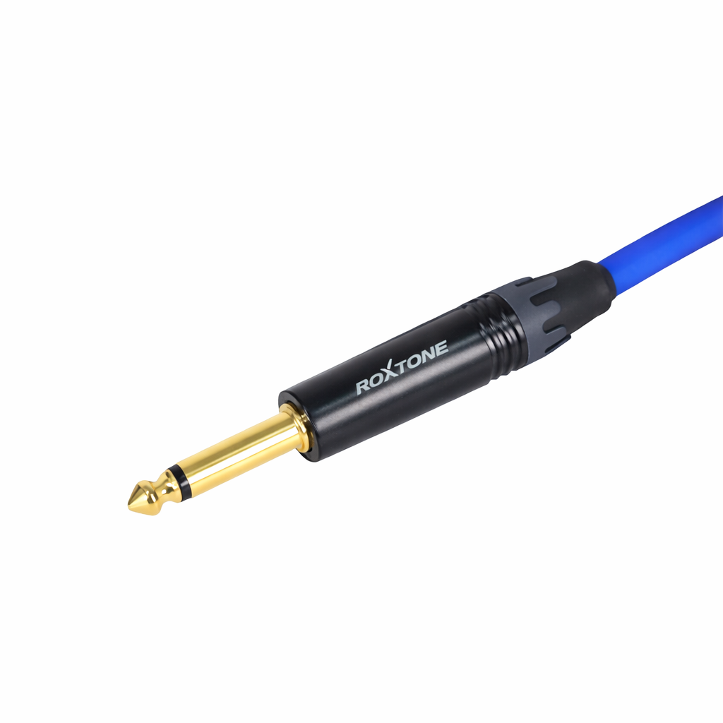 MGJJ110L0030 CABLE PARA INSTRUMENTO 1 PLUG 6.3MN X LADO TRANSPARENTE AZUL 3M