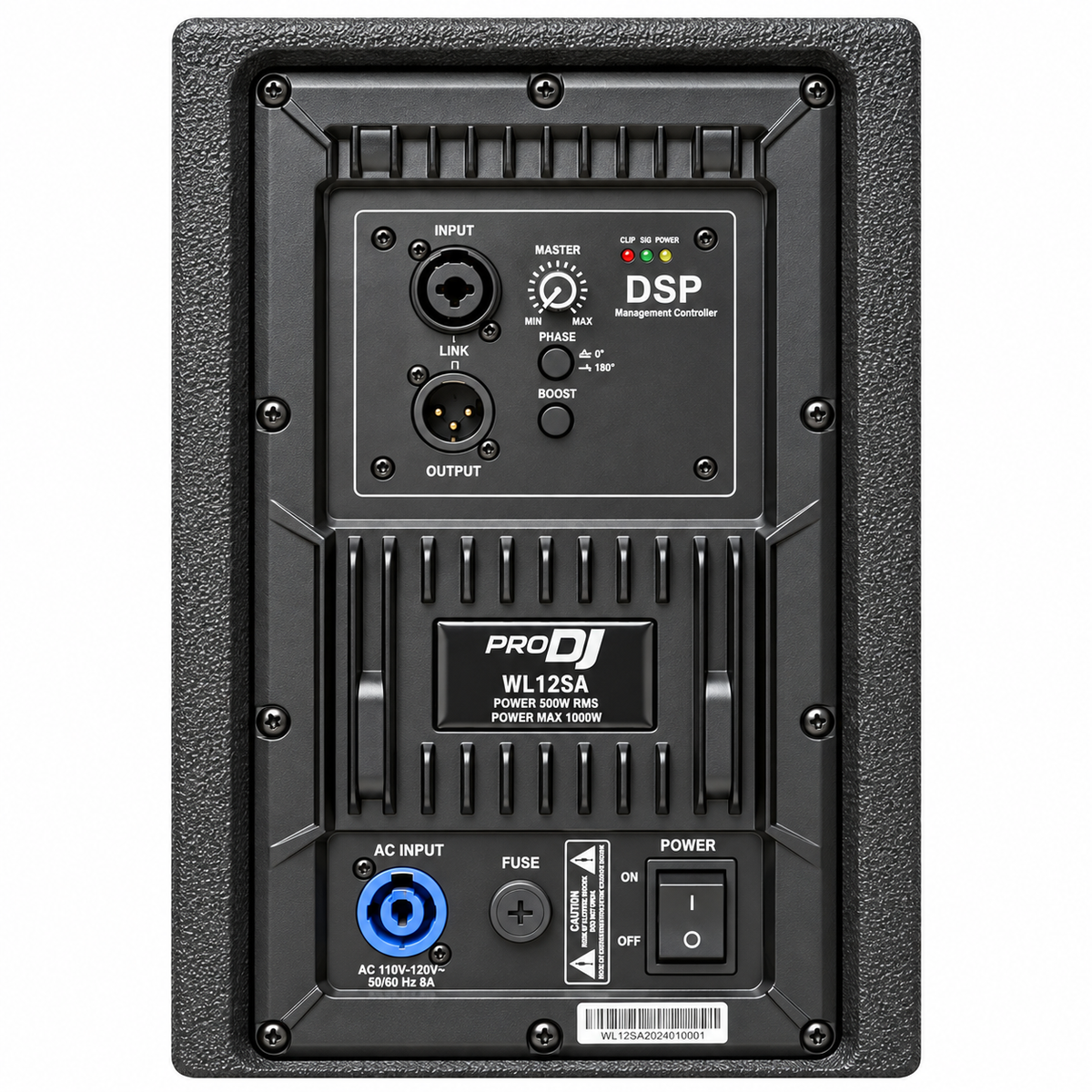 WL12SA BAJO PRO DJ DE 12 PULGADAS CON DSP 500 WTS RMS