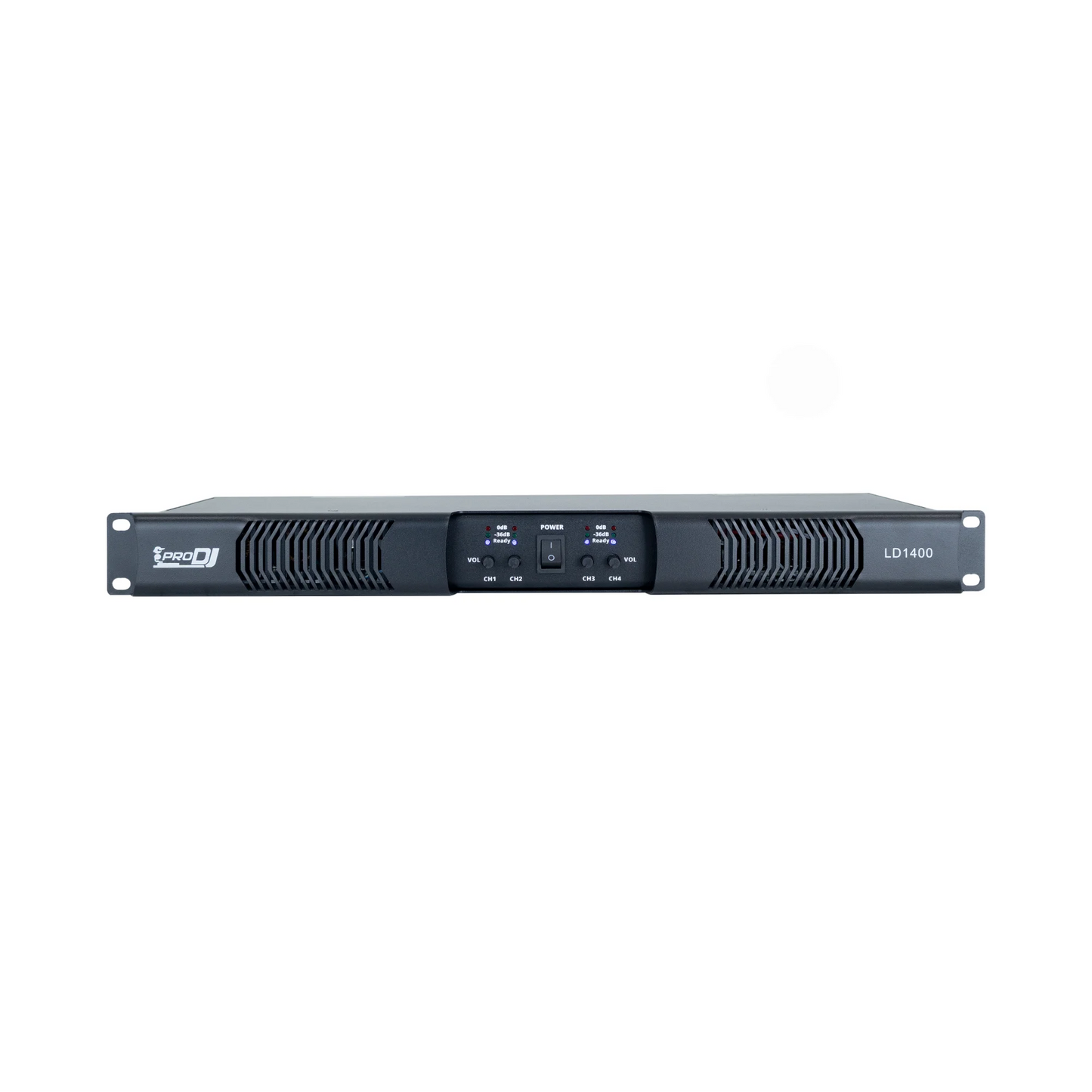 Amplificador de Potencia PRO DJ LD1400 Clase D 4 Canales 350W