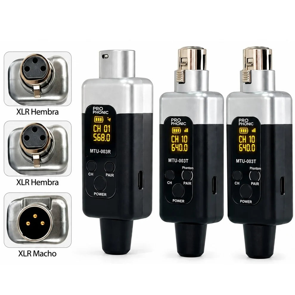 PROPHONIC MTU003D TRANSMISOR DOBLE INALAMBRICO