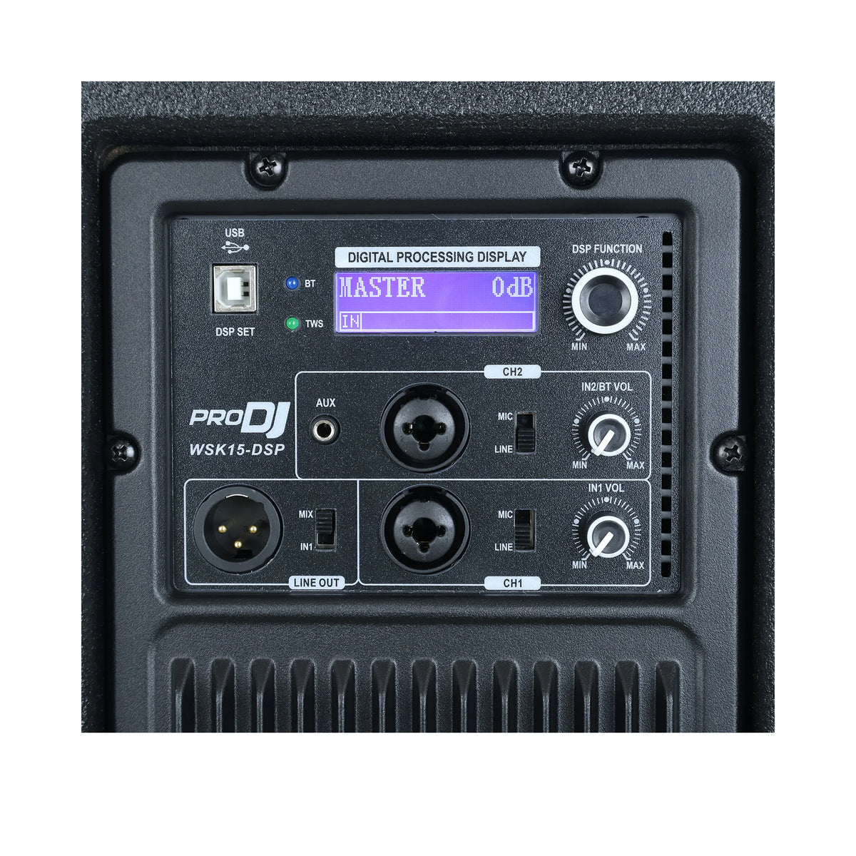 WSK15DSP CABINA ACTIVA DE 15 PULGADAS PRO DJ 2 VIAS 800WTS RMS