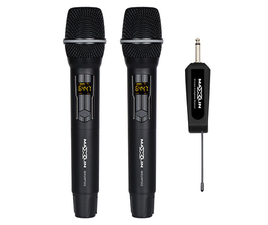 Micrófono Inalámbrico De Mano Doble Maxlin MXUHF502