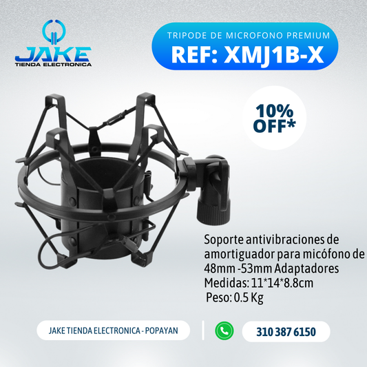SOPORTE ANTIVIBRACIONES PARA MICRÓFONO XMJ1B-X
