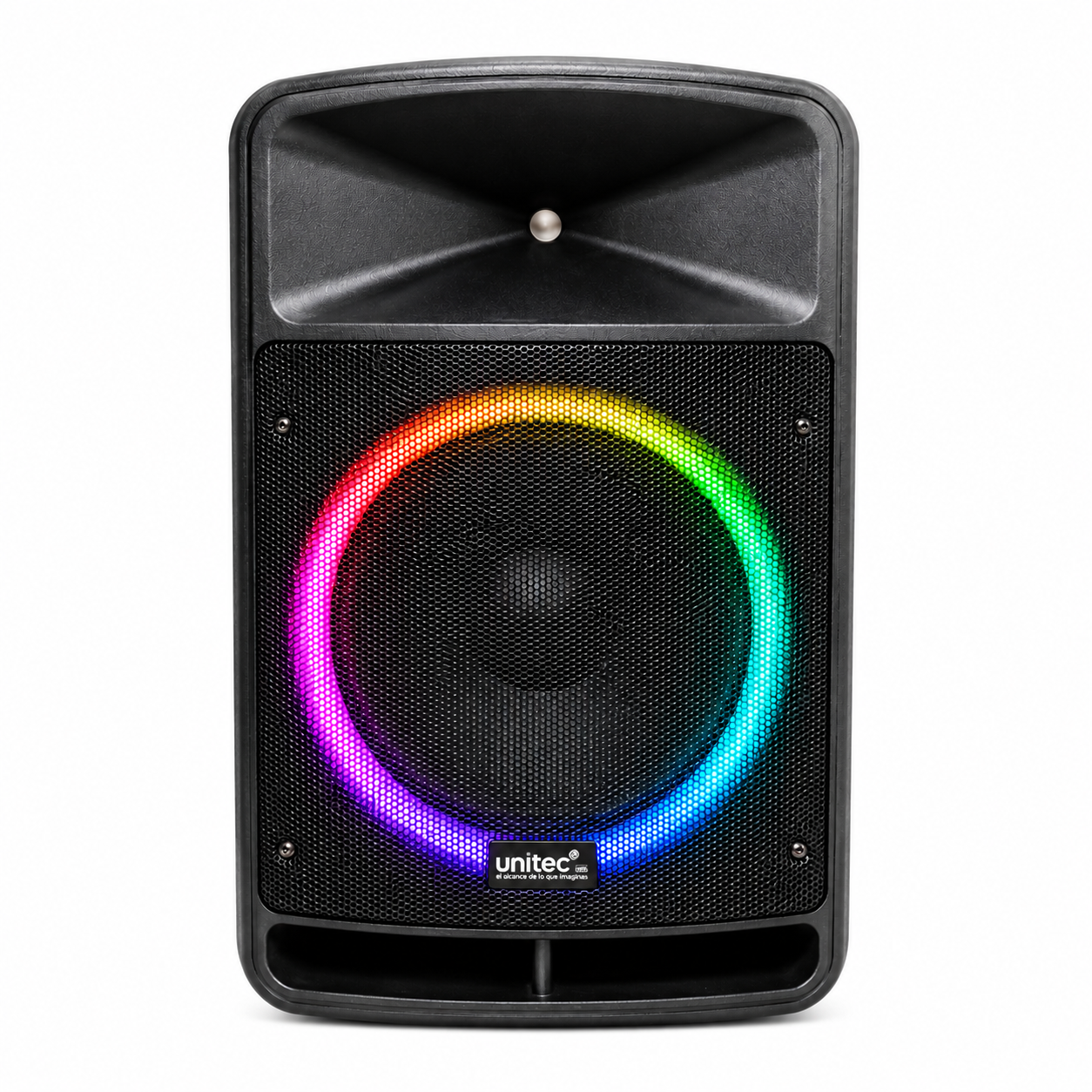 PP7415H CABINA DE 15 PULGADAS UNITEC RGB CON BASE Y MICROFONO