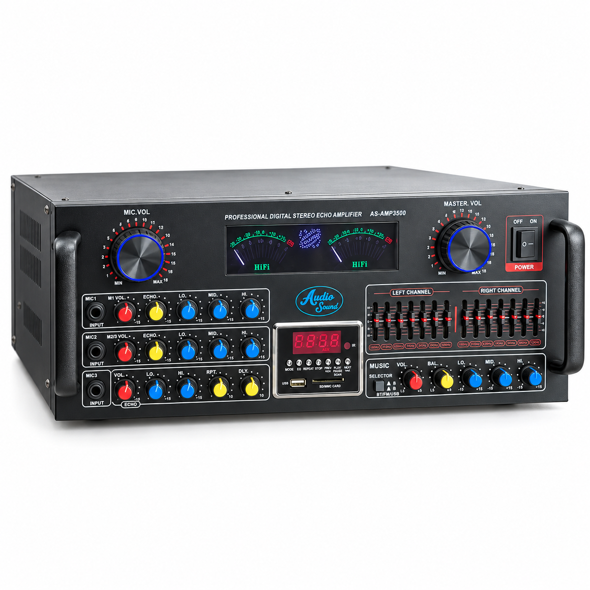 Amplificador De Sonido Audio Sound 3500w Potente Bluetooth