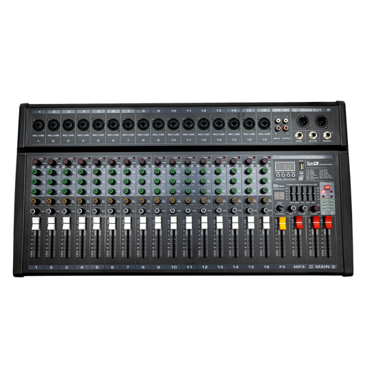 PM160S-II CONSOLA PRO DJ PASIVA 16 CANALES