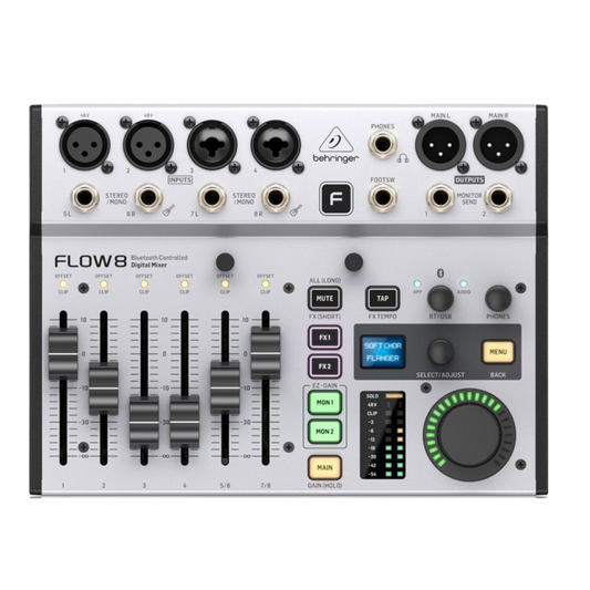 FLOW 8 BEHRINGER CONSOLA DIGITAL 8 CANALES