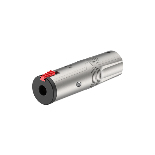 RA3XMJF Conector XLR 3P macho - 6,5mm Hembra Estéreo con Cierre de Seguridad.