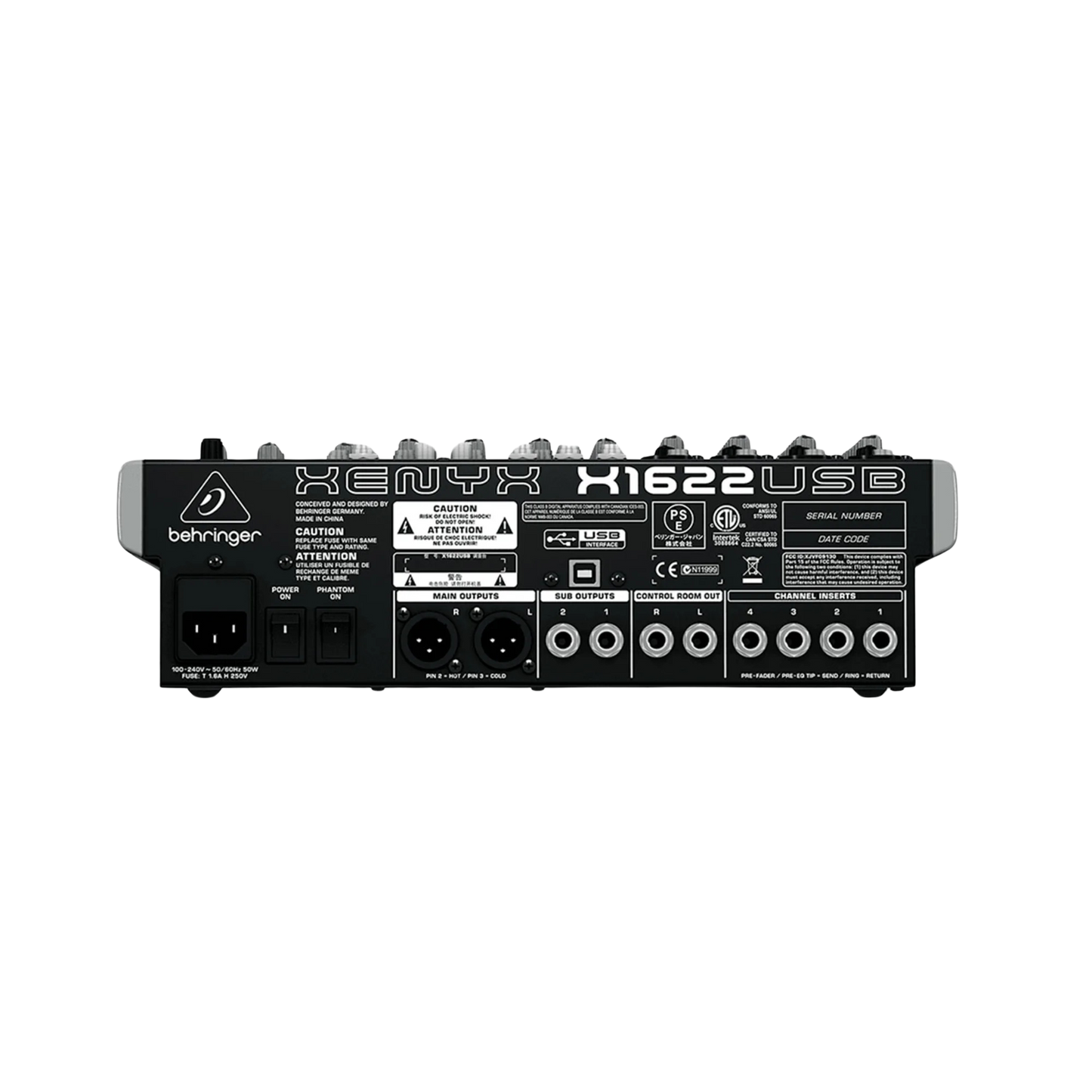 X1622USB CONSOLA BEHRINGER ANALOGA