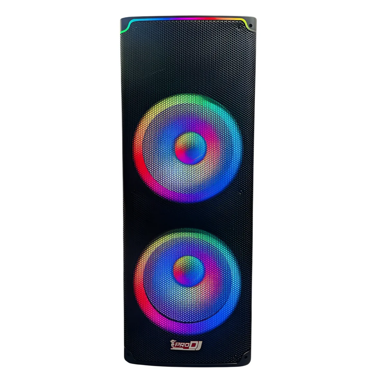 PP215A-LED CABINA DOBLE PARLANTE DE 15 PULGADAS PRODJ CON LUCES