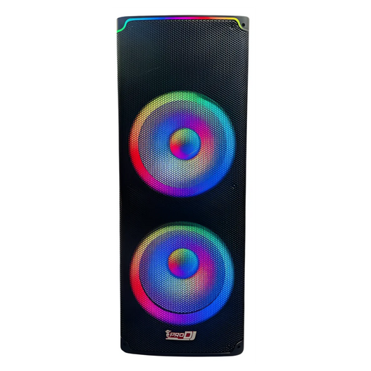 PP215A-LED CABINA DOBLE PARLANTE DE 15 PULGADAS PRODJ CON LUCES