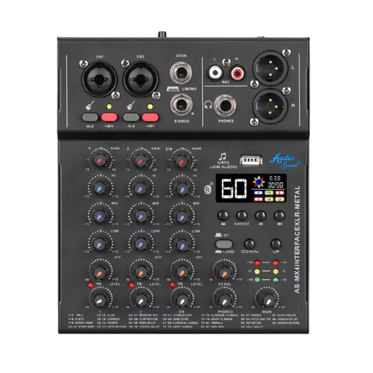 Mixer AS-MX4INTERFACE METAL – Audio Sound