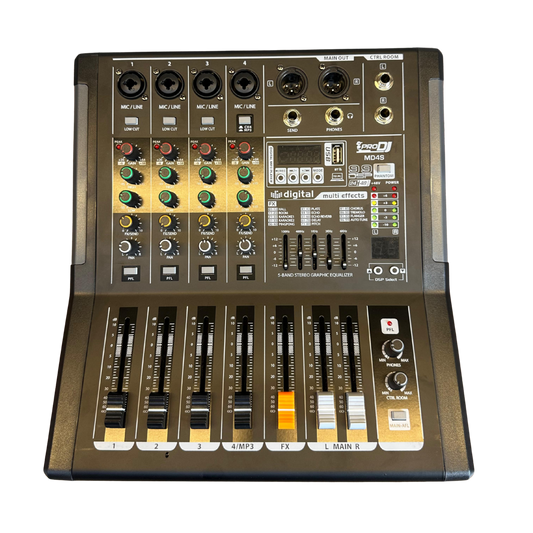 MD4S CONSOLA PRO DJ PASIVA 4 CANALES