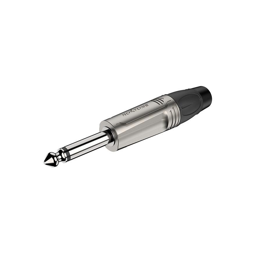 RJ2P-NN Plug Monofónico metálico 6.3mm.