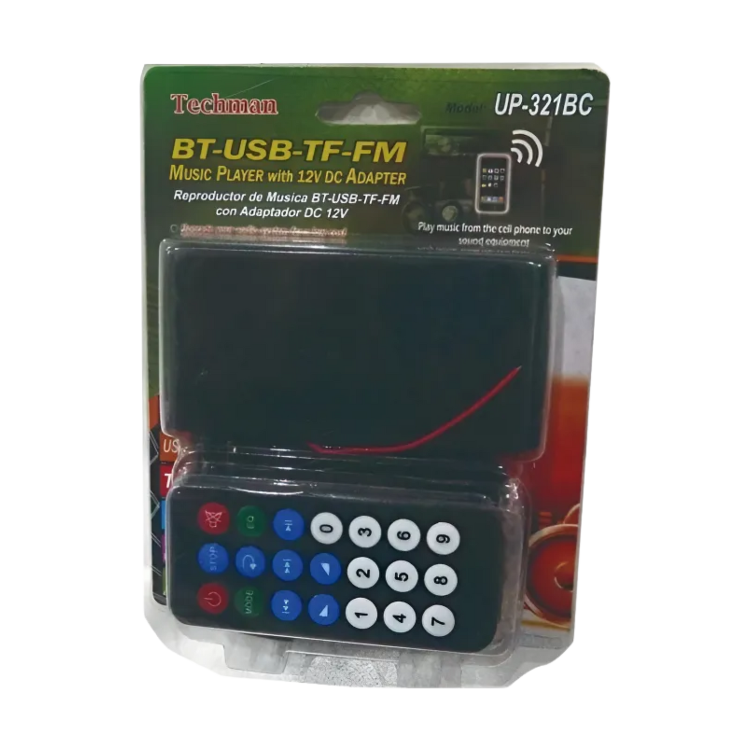 UP-321BC Modulo Reproductor Externo BT-USB-TF-FM Techman