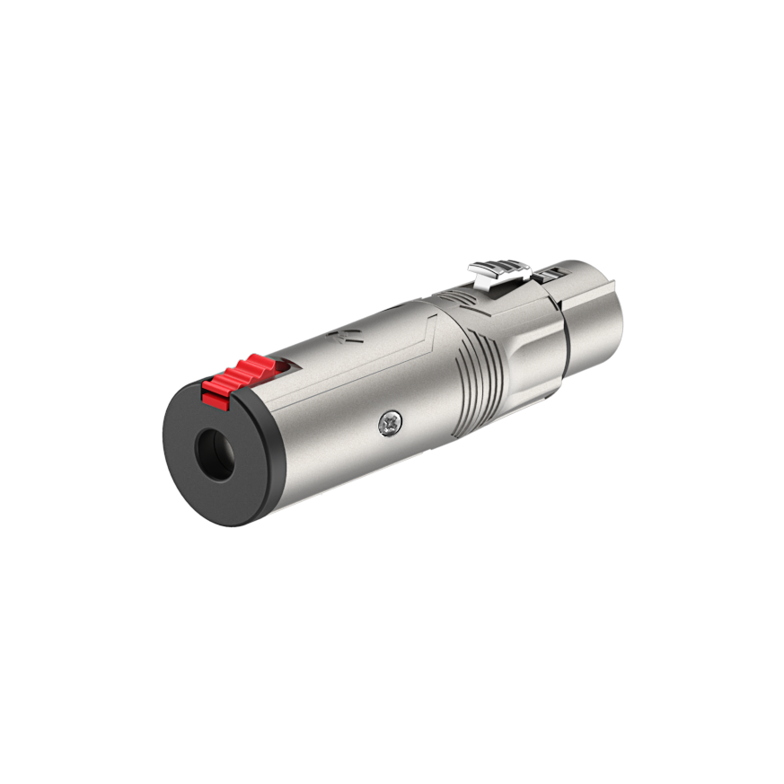 RA3XFJF Conector XLR 3P Hembra - Conector Estéreo de 6.3mm Con Cierre De Seguridad