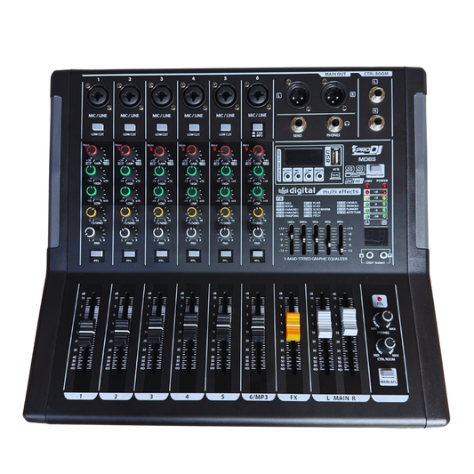 MD6S CONSOLA PRO DJ PASIVA 6 CANALES