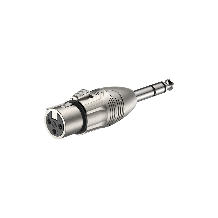 RA3XFJM Conector macho estéreo de 6,5 mm - XLR hembra de 3 pines