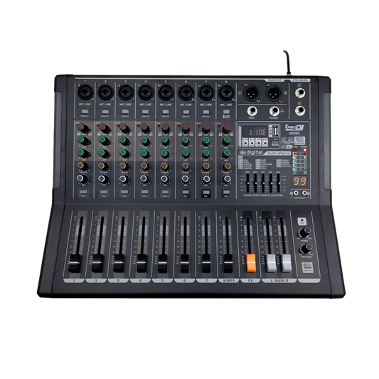 MD8S CONSOLA PRO DJ PASIVA 8 CANALES