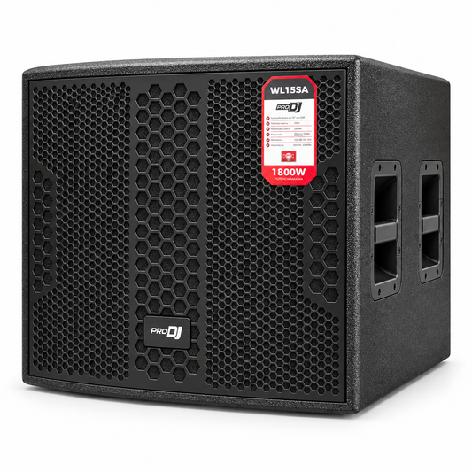 WL15SA Subwoofer Activo Pro DJ de 15 pulgadas con DSP 900 W RMS