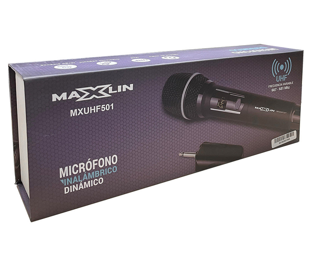 Micrófono Inalámbrico De Mano Maxlin MXUHF501
