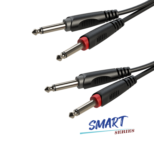 RACC100L10 Cable plug a plug 1/4 monofonico 10 METROS