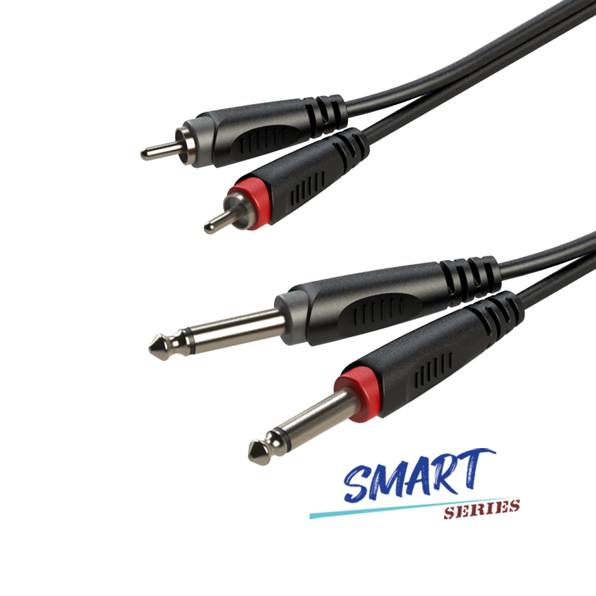 RACC150L3 Cable profesional para audio 2Plug A 2 RCA 3 METROS