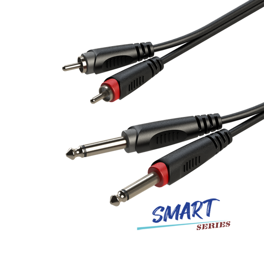 RACC150L3 Cable profesional para audio 2Plug A 2 RCA 3 METROS