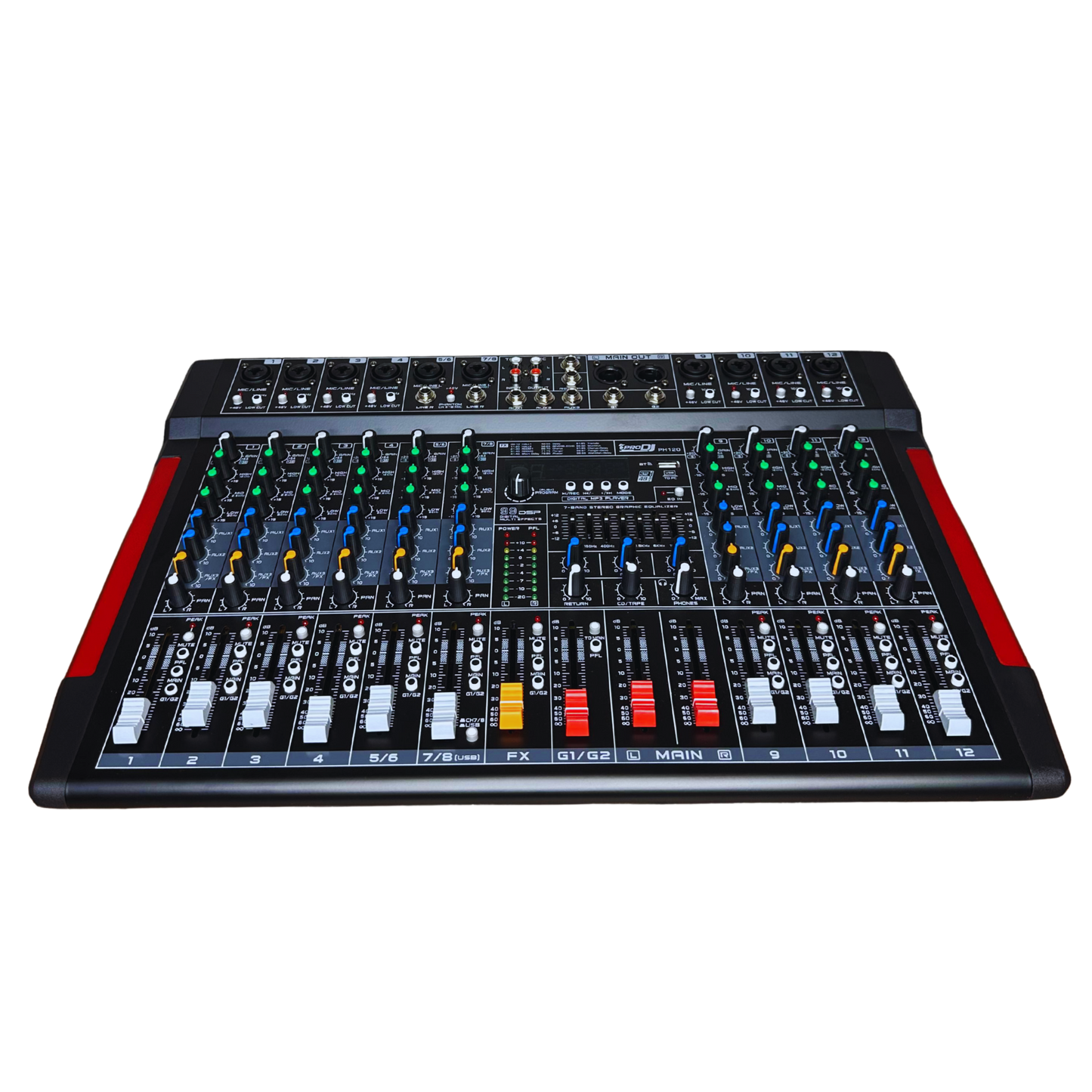 PH120 CONSOLA PRO DJ PASIVA 12 CANALES