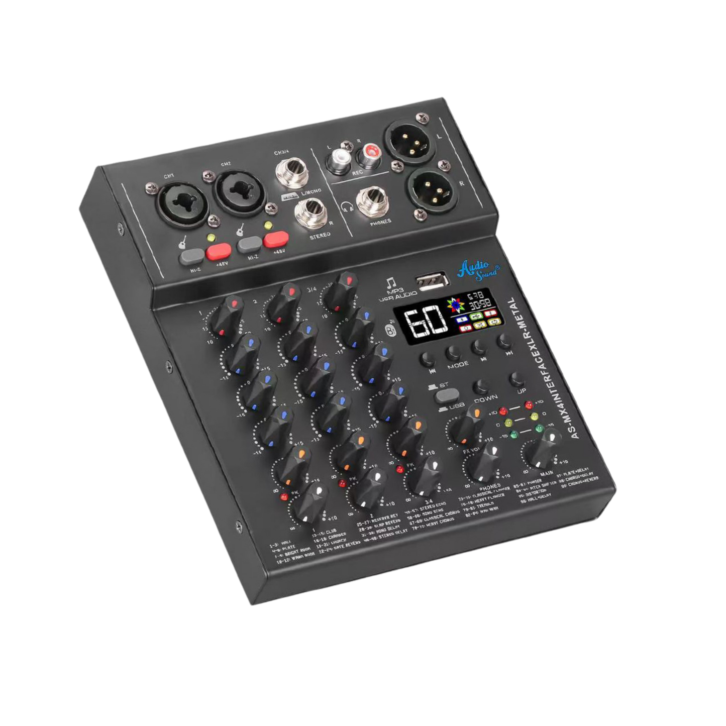 Mixer AS-MX4INTERFACE METAL – Audio Sound