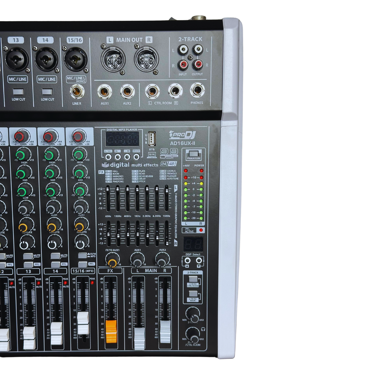 AD16UX-II CONSOLA PRO DJ PASIVA 16 CANALES