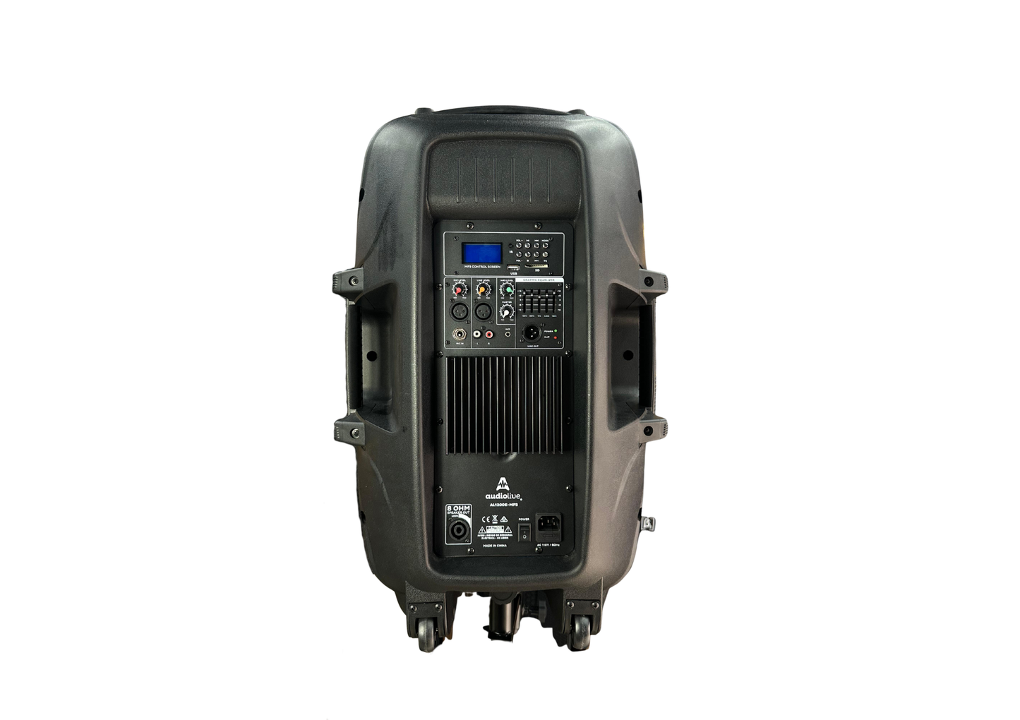 AL1200E Cabina audio live 15 pulgadas MP3 140w rms Con TRÍPODE Y MICROFONO