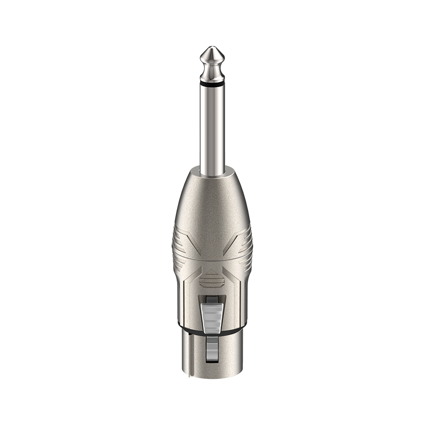 RA2XFJM Conector macho mono de 6,3 mm - XLR hembra de 3 pines