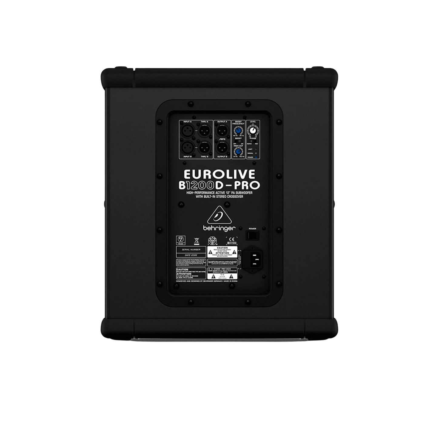 B1200-PRO SUBWOOFER BEHRINGER DE 12 PULGADAS 500W