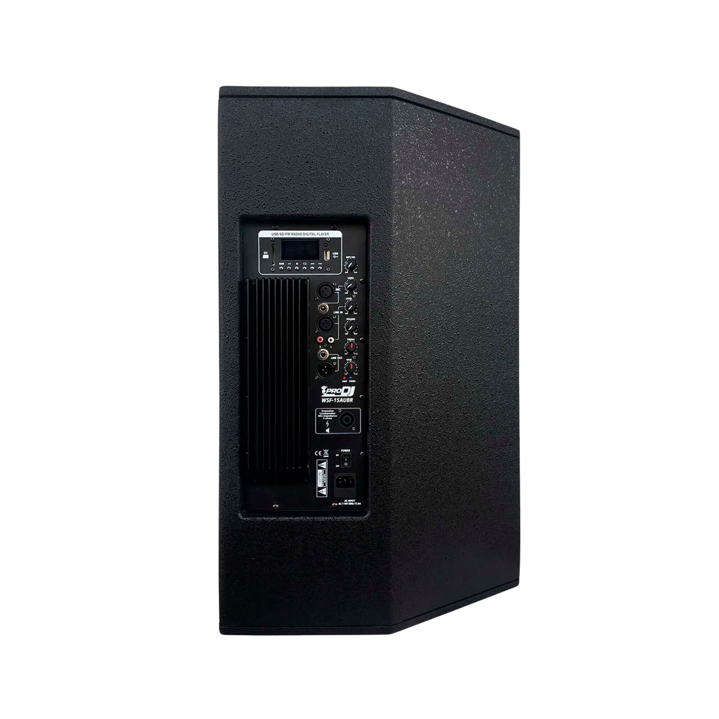 WSF-15AUBR CABINA PRO DJ ACTIVA 15" EN MADERA