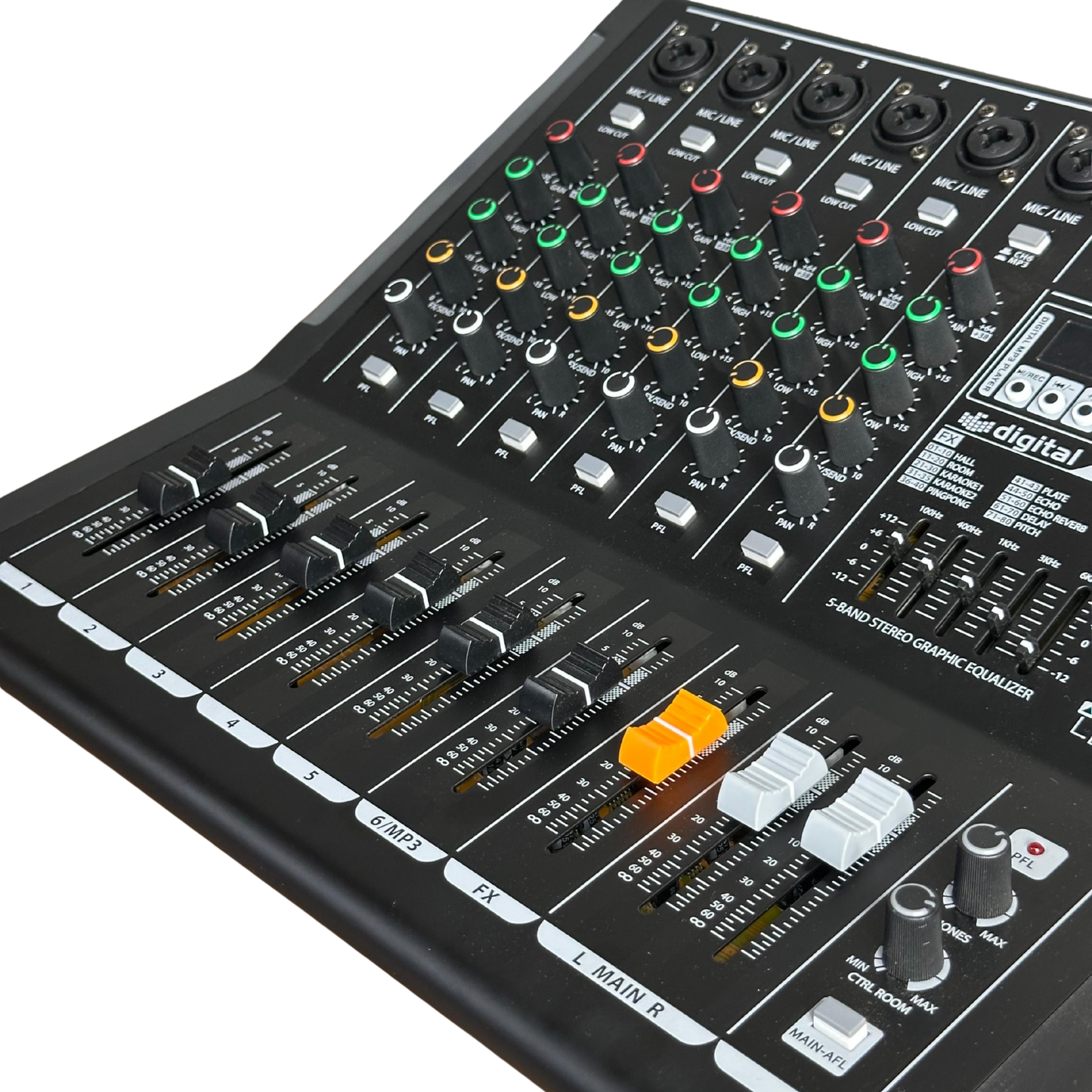 MD6S CONSOLA PRO DJ PASIVA 6 CANALES