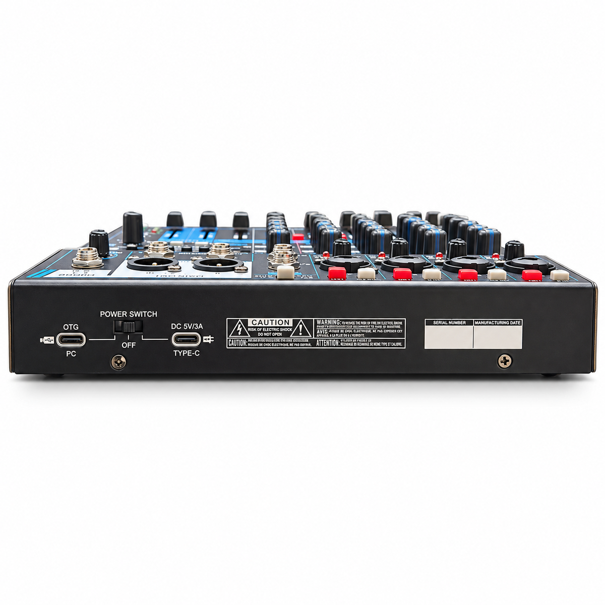 CONSOLA AUDIO SOUND ASMX6FADER-OTG DE 5 CANALES