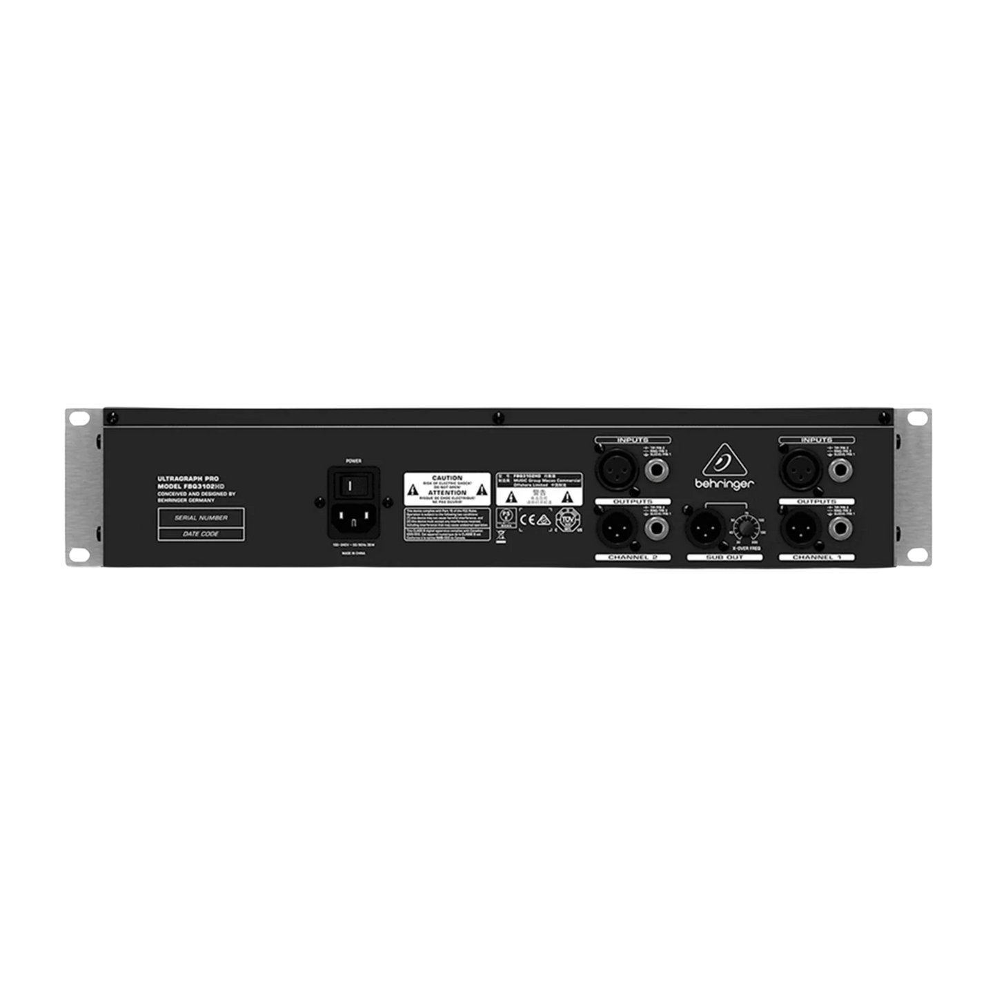 Ecualizador FBQ3102HD BEHRINGER gráfico