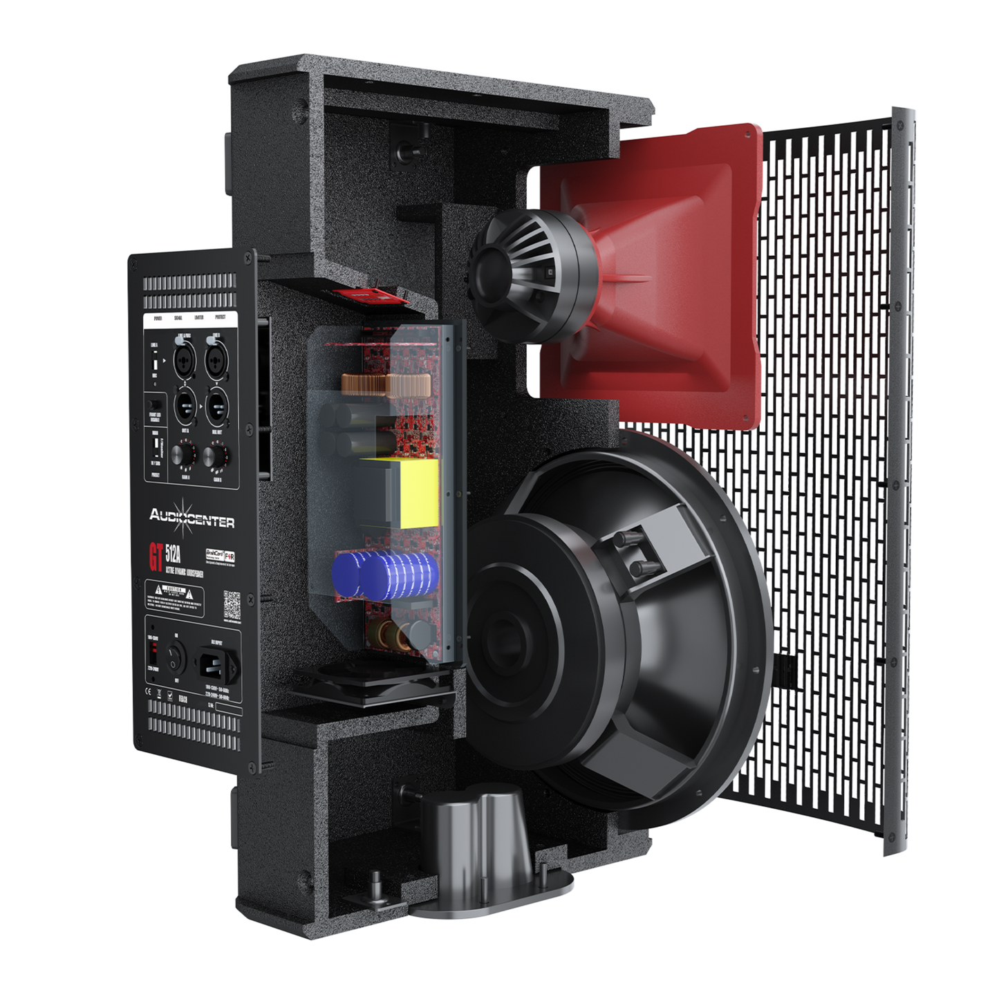 GT515A CABINA AUDIO CENTER DE 15 PULGADAS 1600 WTS 131dB