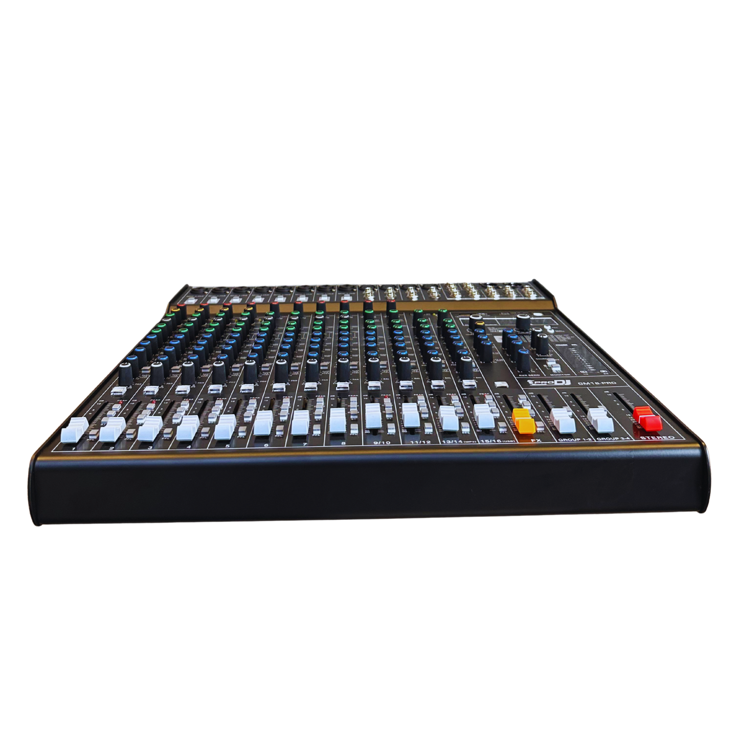 GM16-PRO CONSOLA PRO DJ PROFESIONAL DE 12 CANALES