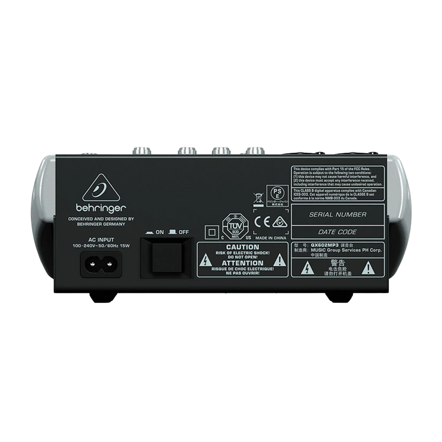 QX602MP3 CONSOLA BEHRINGER ANALOGA CON LECTOR USB