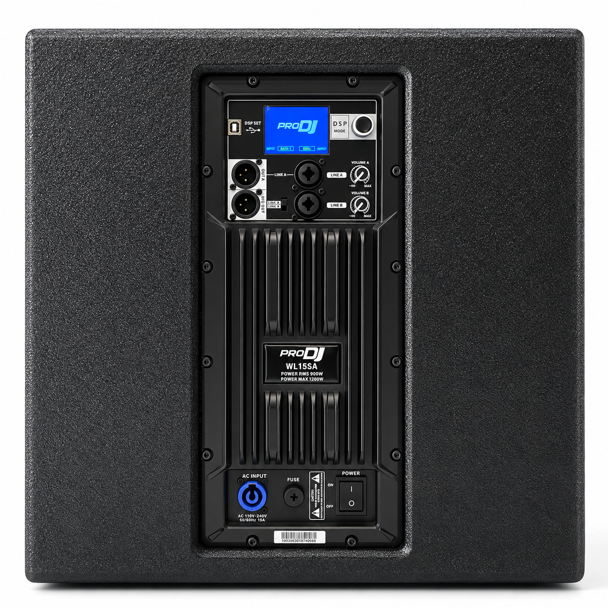 WL15SA Subwoofer Activo Pro DJ de 15 pulgadas con DSP 900 W RMS