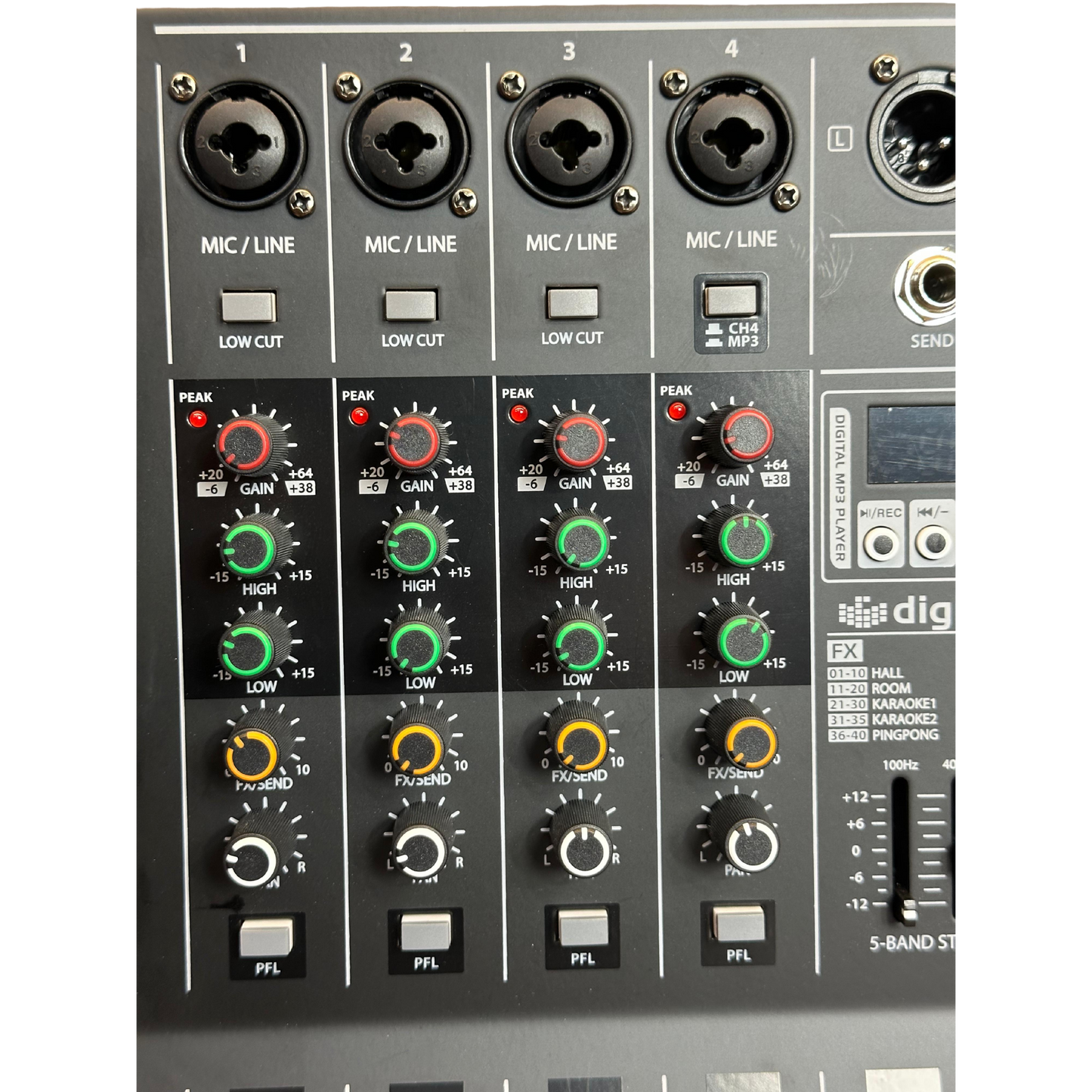 MD4S CONSOLA PRO DJ PASIVA 4 CANALES