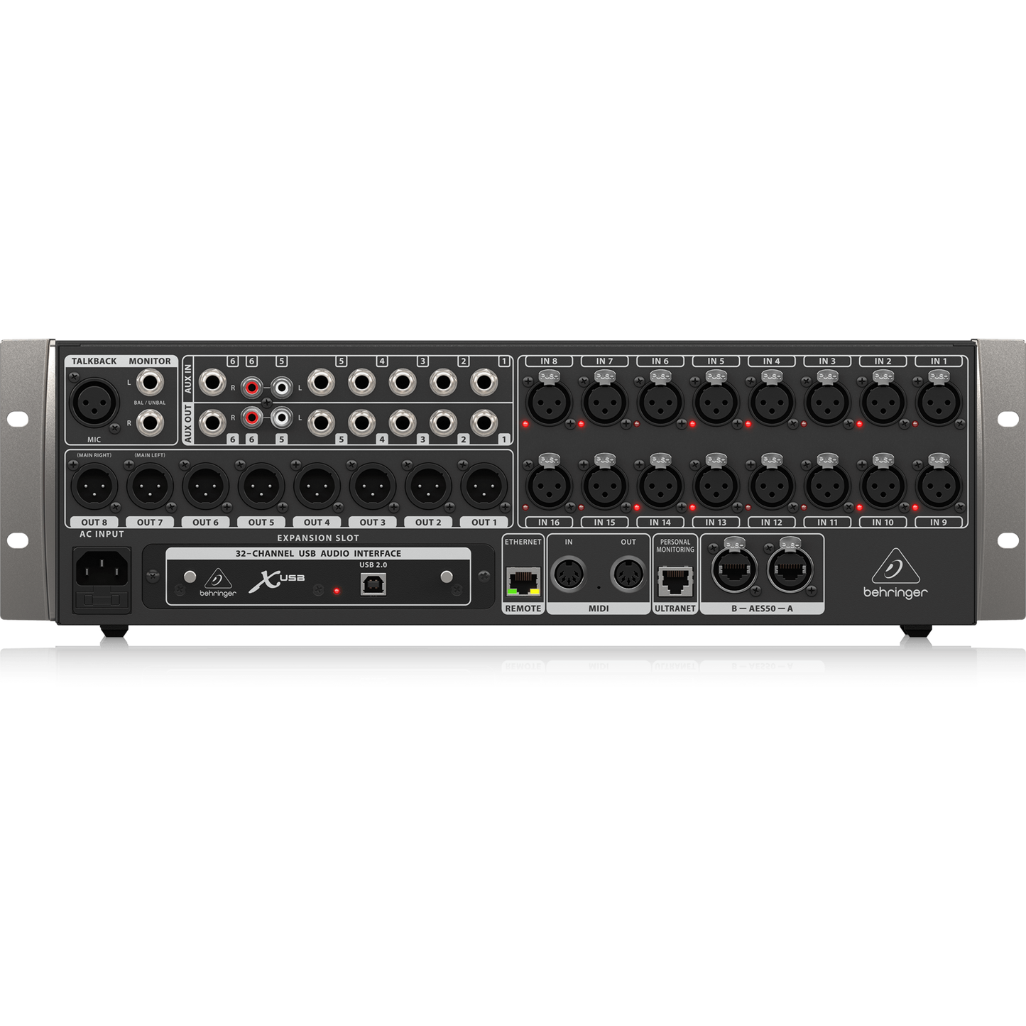 X32 RACK CONSOLA BEHRINGER DIGITAL 16 CANALES