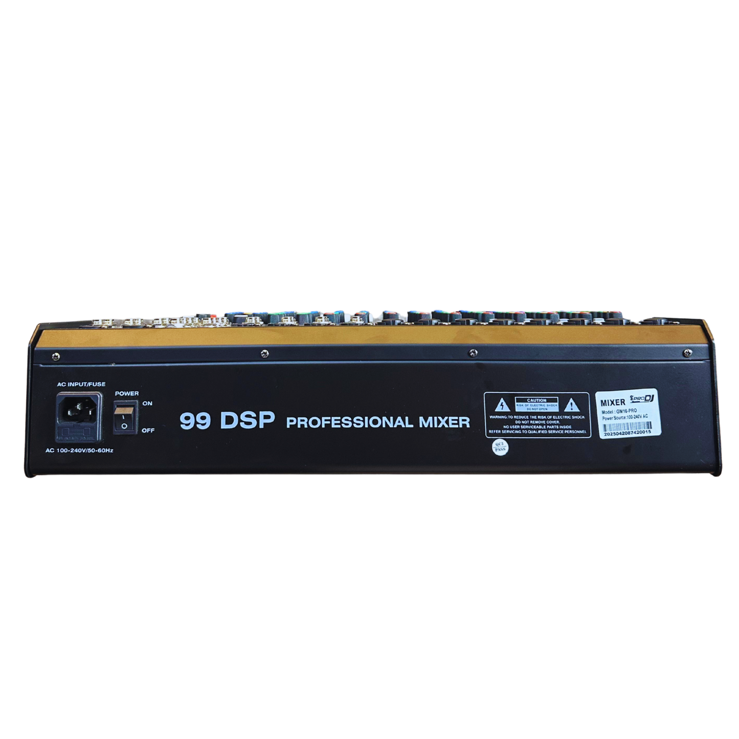 GM16-PRO CONSOLA PRO DJ PROFESIONAL DE 12 CANALES