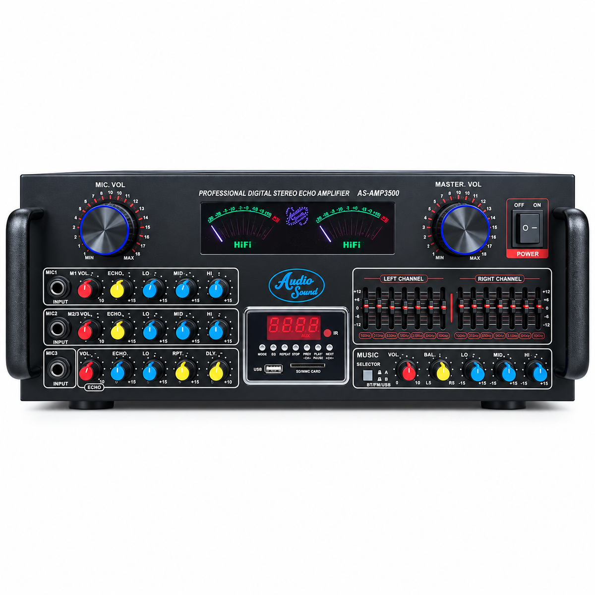 Amplificador De Sonido Audio Sound 3500w Potente Bluetooth