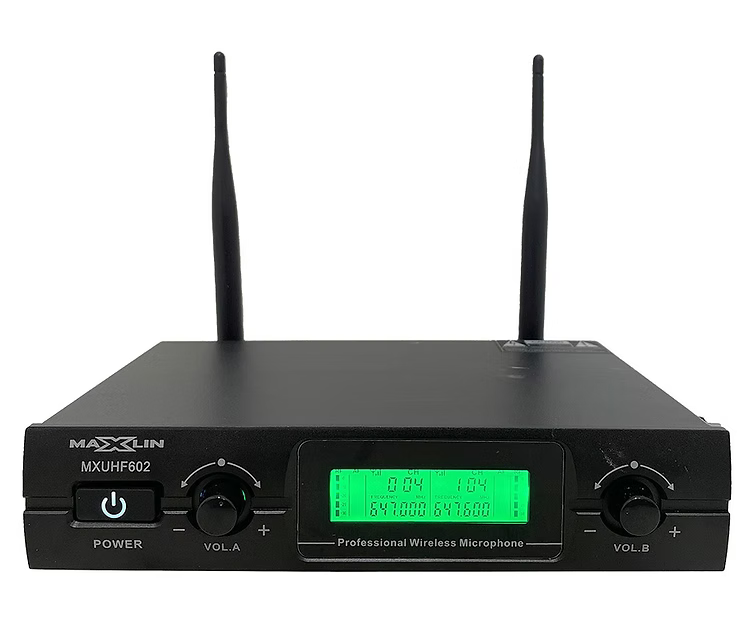 Micrófono Inalámbrico De Mano Doble Maxlin MXUHF602